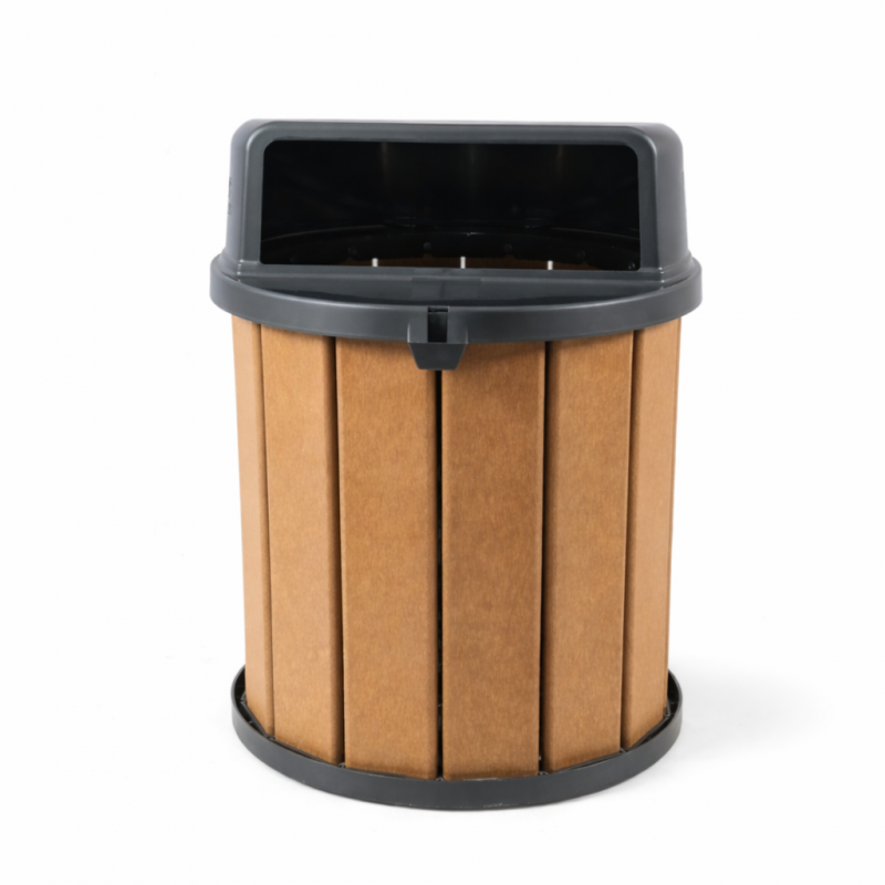 LIXEIRA MADEIRA PLÁSTICA