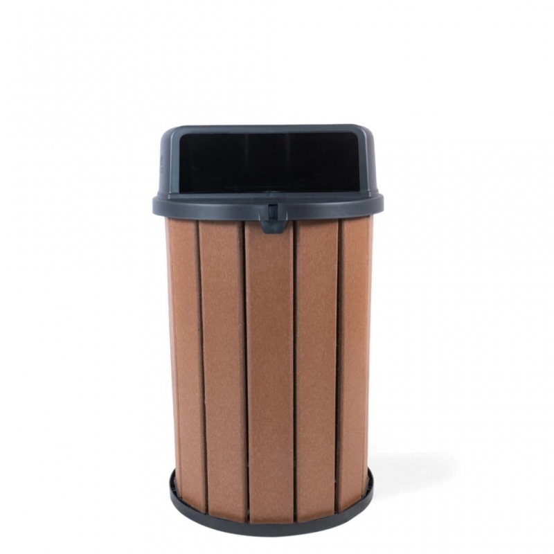 LIXEIRA MADEIRA PLÁSTICA